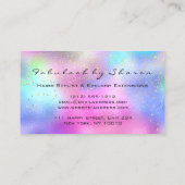 Makeup herbergt as Glitter Drift Scissors Roze Visitekaartje (Achterkant)