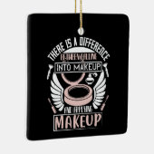 Makeup - het vallen in Makeup Keramisch Ornament (Rechts)