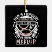 Makeup - het vallen in Makeup Keramisch Ornament (Voorkant)