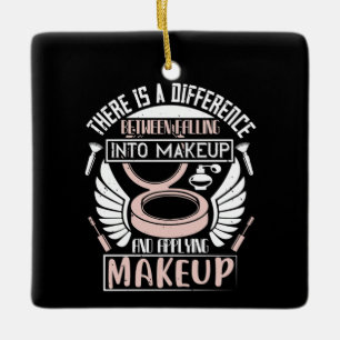 Makeup - het vallen in Makeup Keramisch Ornament