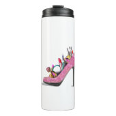 Makeup High Heels Stillettos Thermosbeker (Voorkant)