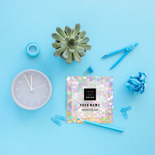 Makeup Holograaf Unieke Eyeash Logo Vierkante Visitekaartje