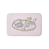 Makeup Illustratie Antiek Makeup Tray Mode Badmat (Voorkant)