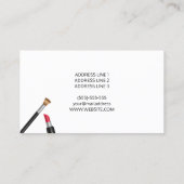 Makeup Illustratie Makeup Artist Cosmetoloog Visitekaartje (Achterkant)
