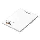 Makeup ingesteld met aangepaste titel notitieblok (Linkerzijde)