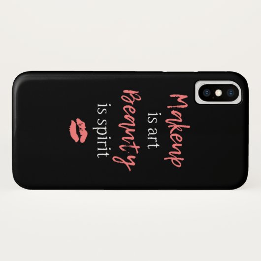 Makeup is kunst Beauty is geest Case-Mate iPhone Case (Achterkant (horizontaal))