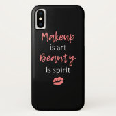 Makeup is kunst Beauty is geest Case-Mate iPhone Case (Achterkant)