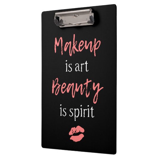 Makeup is kunst Beauty is geest Klembord (Links)