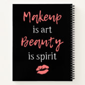 Makeup is kunst Beauty is geest Notitieboek (Achterkant)