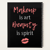 Makeup is kunst Beauty is geest Planner (Achterkant)