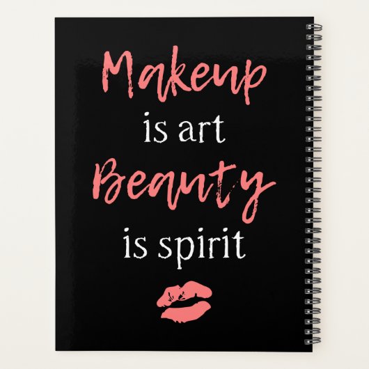 Makeup is kunst Beauty is geest Planner (Achterkant)