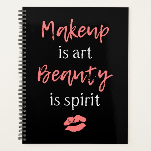 Makeup is kunst Beauty is geest Planner (Voorkant)