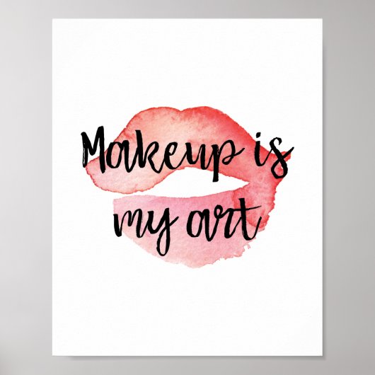Makeup is mijn kunst poster (Voorkant)