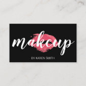 Makeup & Kiss Afsprakenkaartje (Voorkant)