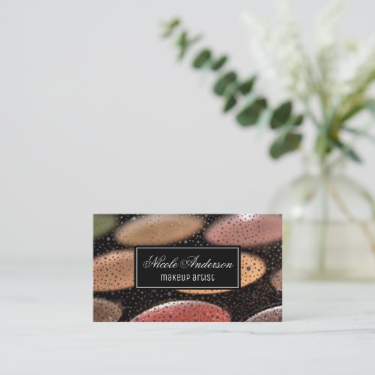 Makeup Kit | Glittersoorten Visitekaartje (Staand voorkant)