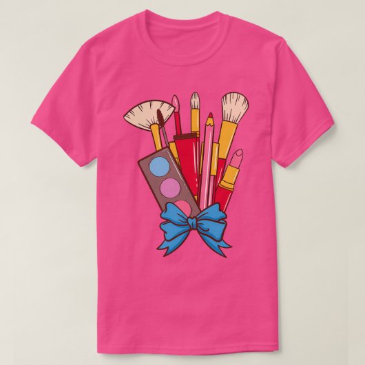 Makeup kit schoonheidsvrouw 1 t-shirt (Design voorkant)