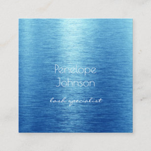 Makeup Kunstblauw geborsteld Metaal Glam Vierkante Visitekaartje