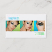 Makeup Kunstcosmetica 3 gezichten Visitekaartje (Achterkant)