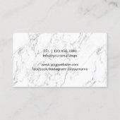 Makeup kunstenaar Beauty Salon Aangepaste foto mar Visitekaartje (Achterkant)