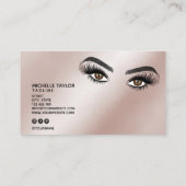 Makeup kunstenaar Beauty Salon Lash Extension Feat Visitekaartje (Achterkant)