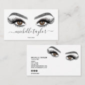 Makeup kunstenaar Beauty Salon Lash Extension Feat Visitekaartje (Voorkant / Achterkant)