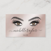 Makeup kunstenaar Beauty Salon Lash Extension Feat Visitekaartje (Voorkant)