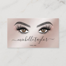 Makeup kunstenaar Beauty Salon Lash Extension Feat Visitekaartje