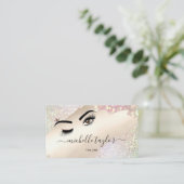 Makeup kunstenaar Beauty Salon Lash Extension wink Visitekaartje (Staand voorkant)