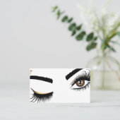 Makeup kunstenaar Beauty Salon Lash Extension wink Visitekaartje (Staand voorkant)