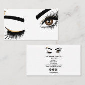 Makeup kunstenaar Beauty Salon Lash Extension wink Visitekaartje (Voorkant / Achterkant)