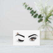 Makeup kunstenaar Beauty Salon Lash Extension wink Visitekaartje (Staand voorkant)