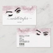Makeup kunstenaar Beauty Salon Lash Extension wink Visitekaartje (Voorkant / Achterkant)