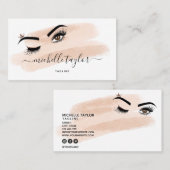 Makeup kunstenaar Beauty Salon Lash Extension wink Visitekaartje (Voorkant / Achterkant)