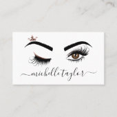 Makeup kunstenaar Beauty Salon Lash Extension wink Visitekaartje (Voorkant)