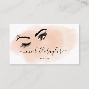Makeup kunstenaar Beauty Salon Lash Extension wink Visitekaartje