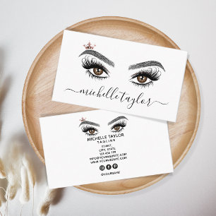 Makeup kunstenaar Beauty Salon Lash Extension wink Visitekaartje
