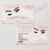Makeup kunstenaar Beauty Salon Lash Extension wink Visitekaartje (Voorkant / Achterkant)