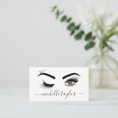 Makeup kunstenaar Beauty Salon Lash Extension wink Visitekaartje (Staand voorkant)