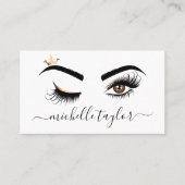 Makeup kunstenaar Beauty Salon Lash Extension wink Visitekaartje (Voorkant)