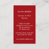 Makeup kunstenaar Beauty Salon Lash Extension wink Visitekaartje (Achterkant)