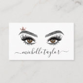 Makeup kunstenaar Beauty Salon Lash Extension wink Visitekaartje (Voorkant)