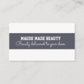 Makeup kunstenaar Beauty Salon metallic Visitekaartje (Voorkant)