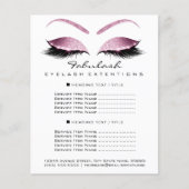 Makeup kunstenaar Beauty Salon Price List Flyer ro (Voorkant)