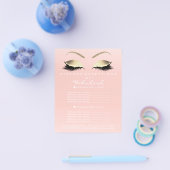 Makeup kunstenaar Beauty Salon Price List Flyer ro (Enkel)