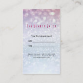 Makeup kunstenaar Beauty Salon Red Lips & Lipstick Afsprakenkaartje (Achterkant)