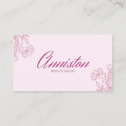 Makeup kunstenaar Beauty Salon, Roze design Beauty Visitekaartje (Achterkant)