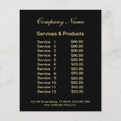 Makeup kunstenaar business personaliseerd flyer (Achterkant)