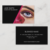 Makeup kunstenaar Cosmetoloog Cosmetology Elegant Visitekaartje (Voorkant / Achterkant)