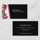 Makeup kunstenaar Cosmetoloog Cosmetology Elegant Visitekaartje (Voorkant / Achterkant)