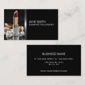 Makeup kunstenaar Cosmetoloog Cosmetology Elegant Visitekaartje (Voorkant / Achterkant)